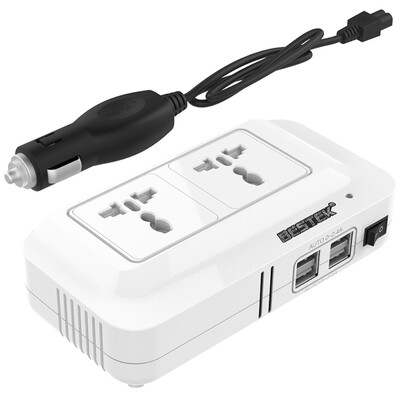 BESTEK global universal Inverter MRI2013NU White 12V to 220V 200W Continuous Output Car Power Converter 4USB Car Outlet Charger
BESTEK global universal Inverter MRI2013NU White 12V to 220V 200W Continuous Output Car Power Converter 4USB Car Outlet Charger