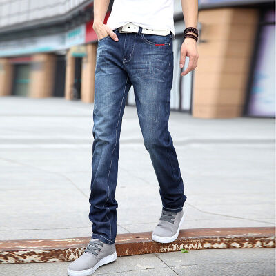 

Yi Ши моды мужские джинсы мужские случайные штаны мужчины корейской Тонкий черный прилив ZY914 30
