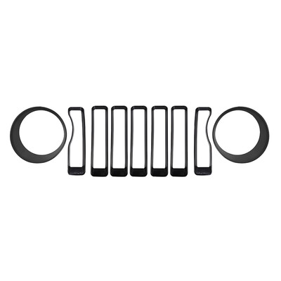Mesh Grille Grill Insert Cover Trim Headlight Turn Light Cover Trim for Jeep Wrangler JL 2018 9Pcs
Mesh Grille Grill Insert Cover Trim Headlight Turn Light Cover Trim for Jeep Wrangler JL 2018 9Pcs