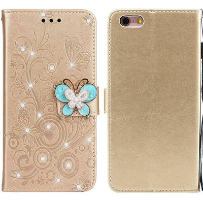 MOONCASE Apple iPhone 6 Plus6S Plus Butterfly Rhinestone Embossed Leather Case - Gold
MOONCASE Apple iPhone 6 Plus6S Plus Butterfly Rhinestone Embossed Leather Case - Gold