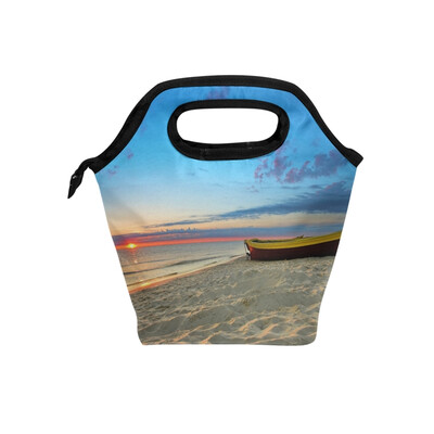 Lunch Bag Sunrise And Boat Tote Travel Picnic Insulated Handbags Portable Zipper Lunch Bag Box
Lunch Bag Sunrise And Boat Tote Travel Picnic Insulated Handbags Portable Zipper Lunch Bag Box