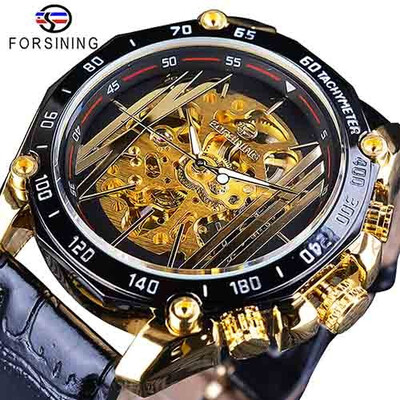 Forsining Big Dial Steampunk Design Luxury Golden Gear Movement Men Creative Openwork Watches Automatic Mechanical Wrist Watches
Forsining Big Dial Steampunk Design Luxury Golden Gear Movement Men Creative Openwork Watches Automatic Mechanical Wrist Watches