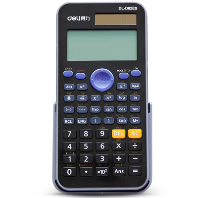 Deli) 82es double line large screen display dual power function calculator easy to pull the protective cover to protect the black
Deli) 82es double line large screen display dual power function calculator easy to pull the protective cover to protect the black