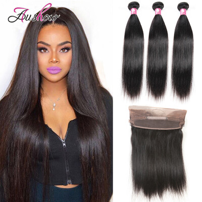 360 Lace Frontal With Bundle With Baby Hair Malaysian Straight Hair With Closure AushowHair 3 Bundles With Frontal
360 Lace Frontal With Bundle With Baby Hair Malaysian Straight Hair With Closure AushowHair 3 Bundles With Frontal