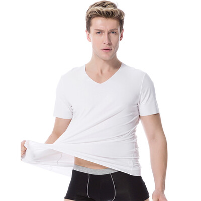 Jingdong supermarket modal vest men&39s V-neck short sleeve elastic Slim breathable modal T-shirt black L
Jingdong supermarket modal vest men&39s V-neck short sleeve elastic Slim breathable modal T-shirt black L