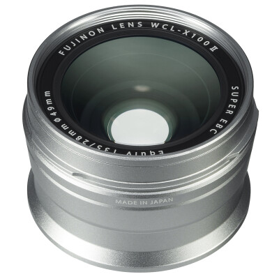 Fuji FUJIFILM WCL-X100 II wide-angle conversion lens silver equivalent 28mm focal length X100F apply
Fuji FUJIFILM WCL-X100 II wide-angle conversion lens silver equivalent 28mm focal length X100F apply