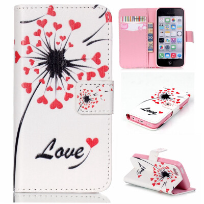 Love heart dandelion Design PU Leather Flip Cover Wallet Card Holder Case for IPHONE 5C
Love heart dandelion Design PU Leather Flip Cover Wallet Card Holder Case for IPHONE 5C