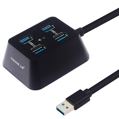 Shanze (SAMZHE) JXQ-001B USB Splitter USB3.0 high-speed expansion 4-port HUB hub desktop computer notebook a drag four black
Shanze (SAMZHE) JXQ-001B USB Splitter USB3.0 high-speed expansion 4-port HUB hub desktop computer notebook a drag four black