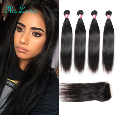 Brazilian Straight Hair with Closure Brazilian Virgin Hair 4 Bundles with Closure Straight 7A Human Hair Weave With Closure
Brazilian Straight Hair with Closure Brazilian Virgin Hair 4 Bundles with Closure Straight 7A Human Hair Weave With Closure
