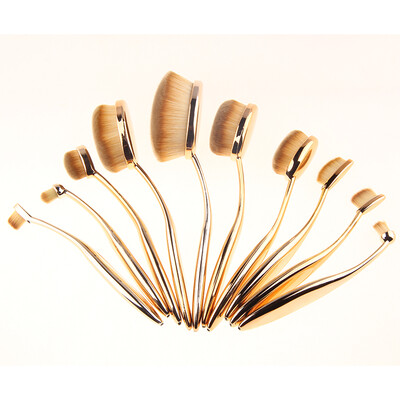 MyMei 10Pcs Oval Toothbrush Lip Powder Blusher Foundation Makeup Brushes Set NO Box
MyMei 10Pcs Oval Toothbrush Lip Powder Blusher Foundation Makeup Brushes Set NO Box
