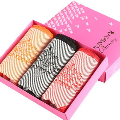 Playboy Ladies Underwear Women Elasticity Cotton Tulips Triangle Underwear Gift Box 3 Dress Red Black Orange L 16085
Playboy Ladies Underwear Women Elasticity Cotton Tulips Triangle Underwear Gift Box 3 Dress Red Black Orange L 16085