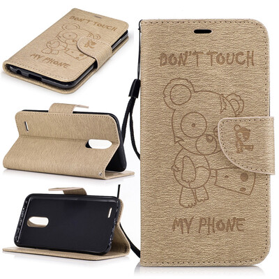 Gold Bear Style Embossing Classic Flip Cover with Stand Function and Credit Card Slot for LG K10 2017
Gold Bear Style Embossing Classic Flip Cover with Stand Function and Credit Card Slot for LG K10 2017