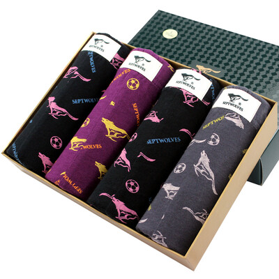 Seven wolves SEPTWOLVES men&39s underwear men&39s cotton in the waist breathable sports angle underwear four multi-color 95012-4
Seven wolves SEPTWOLVES men&39s underwear men&39s cotton in the waist breathable sports angle underwear four multi-color 95012-4