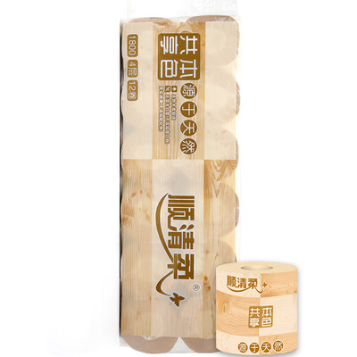 Shunqing soft toilet paper to share the true color of 4 layers 150g with core rolls 12 volumes
Shunqing soft toilet paper to share the true color of 4 layers 150g with core rolls 12 volumes