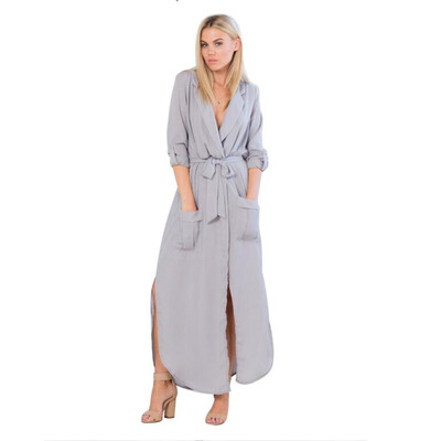 Buenos Ninos Women Sexy Long Sleeve Casual Chiffon Long Dress Deep V-Neck Solid Dress
Buenos Ninos Women Sexy Long Sleeve Casual Chiffon Long Dress Deep V-Neck Solid Dress