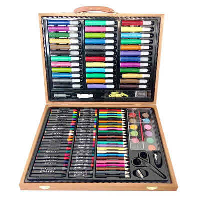Ou Rui painting stationery brush pen box set 250 pieces can be washed watercolor pen crayon brush pen art painting pencil wood gi
Ou Rui painting stationery brush pen box set 250 pieces can be washed watercolor pen crayon brush pen art painting pencil wood gi