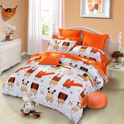 Ртутный домашний текстиль (MERCURY) Хлопок Twill Print Cartoon Bed Трехкомпонентный карнавал для животных Постельные принадлежности для постельного белья Увеличить Single 1.2m Bed 
Ртутный домашний текстиль (MERCURY) Хлопок Twill Print Cartoon Bed Трехкомпонентный карнавал для животных Постельные принадлежности для постельного белья Увеличить Single 1.2m Bed
