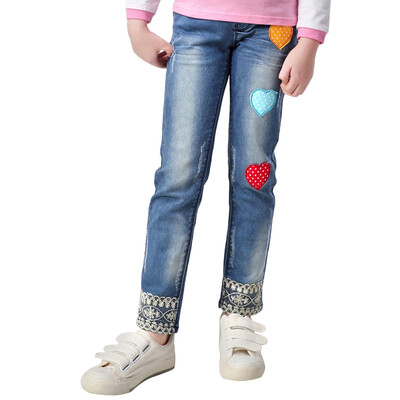 Xin Song girls heart-shaped patch embroidered washed jeans in the big spring spring and autumn cowboy casual trousers J044B150 / 58
Xin Song girls heart-shaped patch embroidered washed jeans in the big spring spring and autumn cowboy casual trousers J044B150 / 58