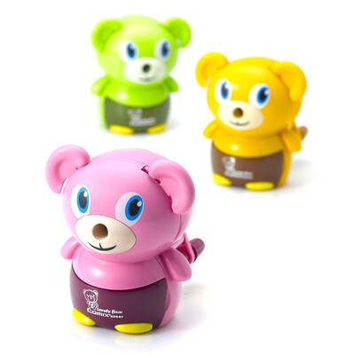 COMIX twist bear pencil sharpener pencil sharpener students favor stationery office stationery B2441
COMIX twist bear pencil sharpener pencil sharpener students favor stationery office stationery B2441