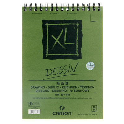 CANSON XL series of painting book fine lines sketch the color of the lead sketch coil 16K 40
CANSON XL series of painting book fine lines sketch the color of the lead sketch coil 16K 40