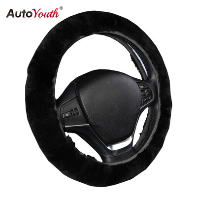 AUTOYOUTH Luxury Steering Covers Premium Pure Sheepskin Wool Steering Wheel Cover Universal Fit 14"-15 inch Car Styling
AUTOYOUTH Luxury Steering Covers Premium Pure Sheepskin Wool Steering Wheel Cover Universal Fit 14"-15 inch Car Styling