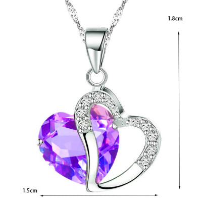 Silver Plated Heart Shape Heart Shape Pendant Necklace&crystal Collarbone Necklace for Fashion Women Necklace&crystal Collarbone
Silver Plated Heart Shape Heart Shape Pendant Necklace&crystal Collarbone Necklace for Fashion Women Necklace&crystal Collarbone