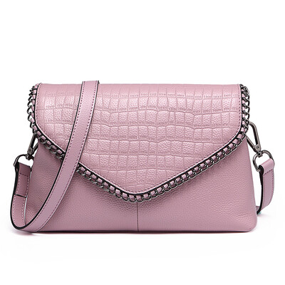 Kou a Cnoles new female package first layer of leather ladies bag fashion trend shoulder bag female Messenger bag B123 pink
Kou a Cnoles new female package first layer of leather ladies bag fashion trend shoulder bag female Messenger bag B123 pink