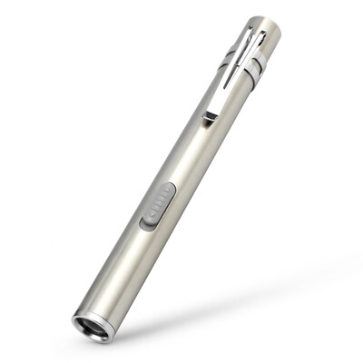 Paulone USB rechargeable stainless steel medical flashlight portable portable pen clip light eye otolaryngology examination white light flashlight USB865 white light
Paulone USB rechargeable stainless steel medical flashlight portable portable pen clip light eye otolaryngology examination white light flashlight USB865 white light