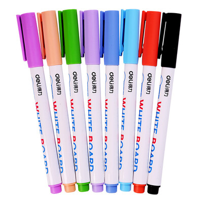Deli) S504 8-color single-head mini-color white pen pen set easy to scratch without leaving marks
Deli) S504 8-color single-head mini-color white pen pen set easy to scratch without leaving marks