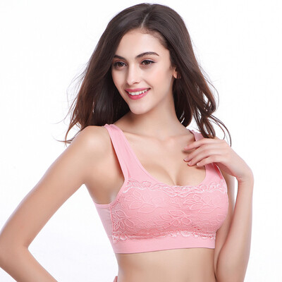 Yu Zhaolin no trace no steel lace sports bra sleep comfort no tie Bra underwear underwear yoga running vest style bra pink
Yu Zhaolin no trace no steel lace sports bra sleep comfort no tie Bra underwear underwear yoga running vest style bra pink