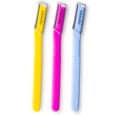 Babaluosha babaluosha Xiu Mei knife non-slip handle 3 sets high-quality stainless steel sharp eyebrow knife professional tool handle portable
Babaluosha babaluosha Xiu Mei knife non-slip handle 3 sets high-quality stainless steel sharp eyebrow knife professional tool handle portable