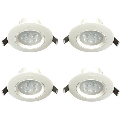 Jingdong Supermarket Simon SIMON LED Spotlight Ceiling Light ivory white 4-watt white open hole 75-85 cm four special equipment
Jingdong Supermarket Simon SIMON LED Spotlight Ceiling Light ivory white 4-watt white open hole 75-85 cm four special equipment