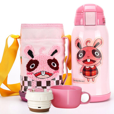 Cups bear children's insulation cups with straws children's cups students baby water bottles men and women stainless steel baby thermostat upgrade 600ml pink rabbit
Cups bear children's insulation cups with straws children's cups students baby water bottles men and women stainless steel baby thermostat upgrade 600ml pink rabbit