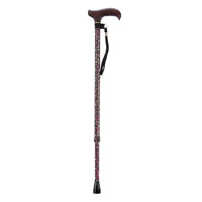 Japan for a long time elderly retractable crutches skid walking stick AS-60BK black flowers
Japan for a long time elderly retractable crutches skid walking stick AS-60BK black flowers