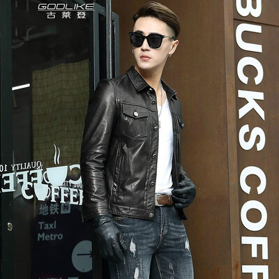 Mens leather jacket long sleeve autumn witer clothing genuine sheepskin motocycle coat real leather the newest simple style
Mens leather jacket long sleeve autumn witer clothing genuine sheepskin motocycle coat real leather the newest simple style