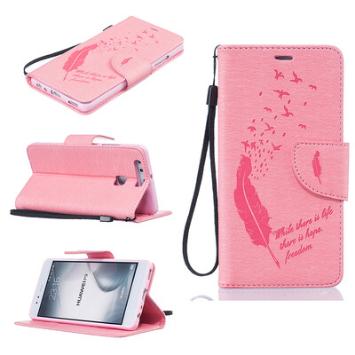 Pink Feathers and birds Style Embossing Classic Flip Cover with Stand Function and Credit Card Slot for HUAWEI P9
Pink Feathers and birds Style Embossing Classic Flip Cover with Stand Function and Credit Card Slot for HUAWEI P9