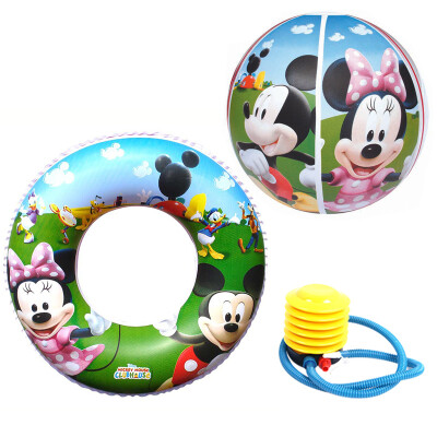 

Disney детские купальники (плавать кольцо + пляжный мяч, воздушный насос, подходящий для детей 3-6 лет, чтобы плавать, играть в во