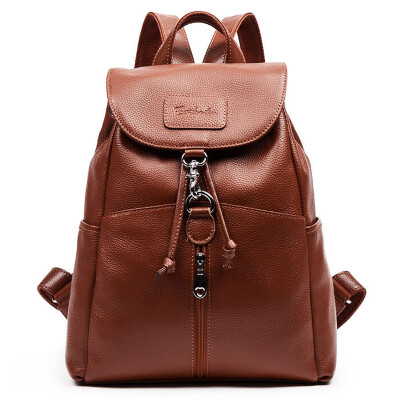 

BOSTANTEN (BOSTANTEN) сумки сумка тренд моды рюкзак cowhide сумочки корейской версии школьный мешок BW752011 коричневый