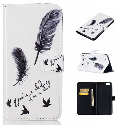 Black plumes Design PU Leather Flip Cover Wallet Card Holder Case for IPHONE 66S
Black plumes Design PU Leather Flip Cover Wallet Card Holder Case for IPHONE 66S
