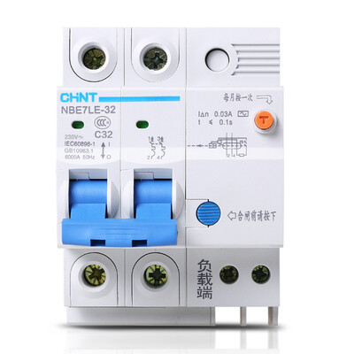 Zhengtai (CHNT) with leakage protection switch home electric shock protection 2P 32A bipolar C32 NBE7LE
Zhengtai (CHNT) with leakage protection switch home electric shock protection 2P 32A bipolar C32 NBE7LE