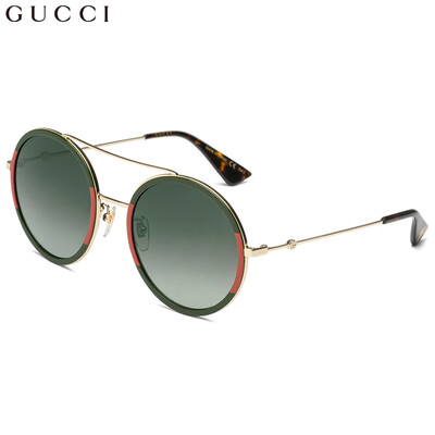 GUCCI Gucci eyewear sunglasses female retro round frame sunglasses metal frame GG0061S-003 red&green frame gradient green lens 56m
GUCCI Gucci eyewear sunglasses female retro round frame sunglasses metal frame GG0061S-003 red&green frame gradient green lens 56m