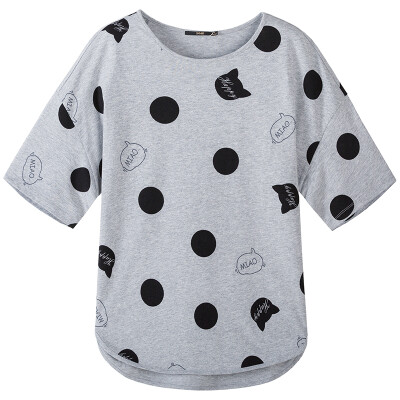 Semir Lady Cute Paddle Round Collar T-Shirt Top Shirt Korean version 19017010204 Flower Black Tone XL
Semir Lady Cute Paddle Round Collar T-Shirt Top Shirt Korean version 19017010204 Flower Black Tone XL