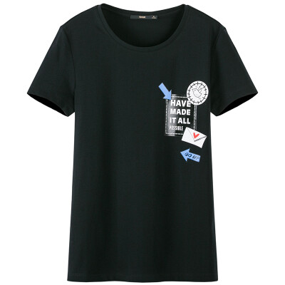 Semir summer rounded collar round neck straight print girls T-shirt 19037000206 black
Semir summer rounded collar round neck straight print girls T-shirt 19037000206 black
