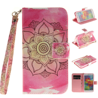 Pink flower Design PU Leather Flip Cover Wallet Card Holder Case for SAMSUNG GALAXY S5
Pink flower Design PU Leather Flip Cover Wallet Card Holder Case for SAMSUNG GALAXY S5