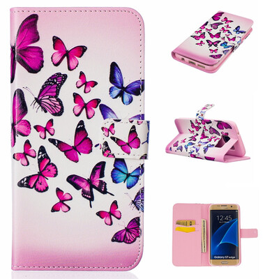 Pink and blue butterfly Design PU Leather Flip Cover Wallet Card Holder Case for SAMSUNG GALAXY S7 EDGE
Pink and blue butterfly Design PU Leather Flip Cover Wallet Card Holder Case for SAMSUNG GALAXY S7 EDGE