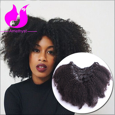 Amethyst Top Fashion Afro Kinky Curly Clip In Hair 120gSet Full Head Afro Curly Clip In Human hair Extensions For Black Women
Amethyst Top Fashion Afro Kinky Curly Clip In Hair 120gSet Full Head Afro Curly Clip In Human hair Extensions For Black Women