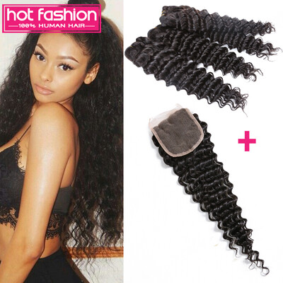 Malaysian Deep Wave Hair With Closure Hot Fashion Hair Hot Selling Malaysian 3 Bundles Deep Wave 100%Human Hair With Closure
Malaysian Deep Wave Hair With Closure Hot Fashion Hair Hot Selling Malaysian 3 Bundles Deep Wave 100%Human Hair With Closure