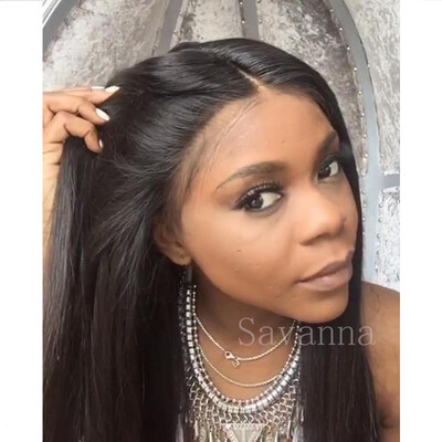 Silky Straight Human Hair Wigs 100 Virgin Brazilian Hair Full Lace Wig 130 Density Lace Front Wig For Black Women
Silky Straight Human Hair Wigs 100 Virgin Brazilian Hair Full Lace Wig 130 Density Lace Front Wig For Black Women