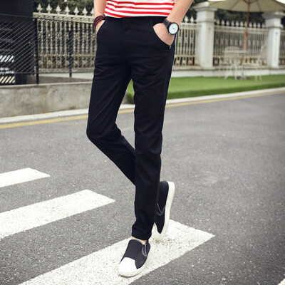 Yisheng fashion simple simple color Slim small straight casual pants male ZY949 black 31
Yisheng fashion simple simple color Slim small straight casual pants male ZY949 black 31
