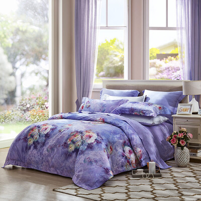 LUOLAI LOLI Home Textiles 208 yarns jacquard cotton four-piece cotton bed linen bedding bed linen quilt cover TY7231 meet the good 220 * 250 purple
LUOLAI LOLI Home Textiles 208 yarns jacquard cotton four-piece cotton bed linen bedding bed linen quilt cover TY7231 meet the good 220 * 250 purple